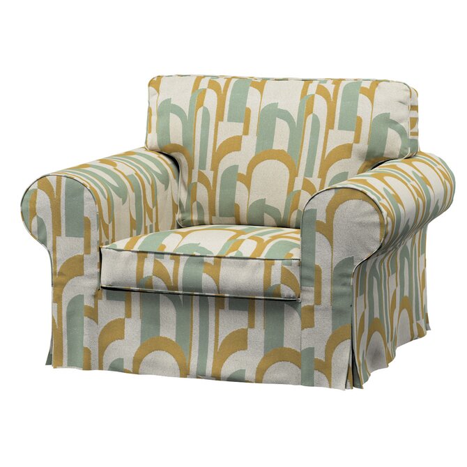 Dekoria Potah na křeslo IKEA Ektorp, mátově žlutá, křeslo Ektorp, Cosy Home, 144-91