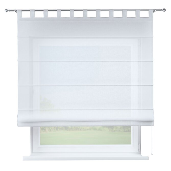 Dekoria Římská roleta Verona, průsvitná bílá, Romantica, 181-16