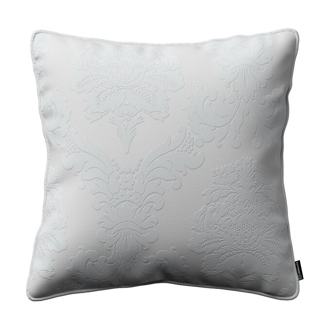 Dekoria Gabi - potah na polštář šňůrka po obvodu, světle šedá, 45 x 45 cm, Damasco, 613-81