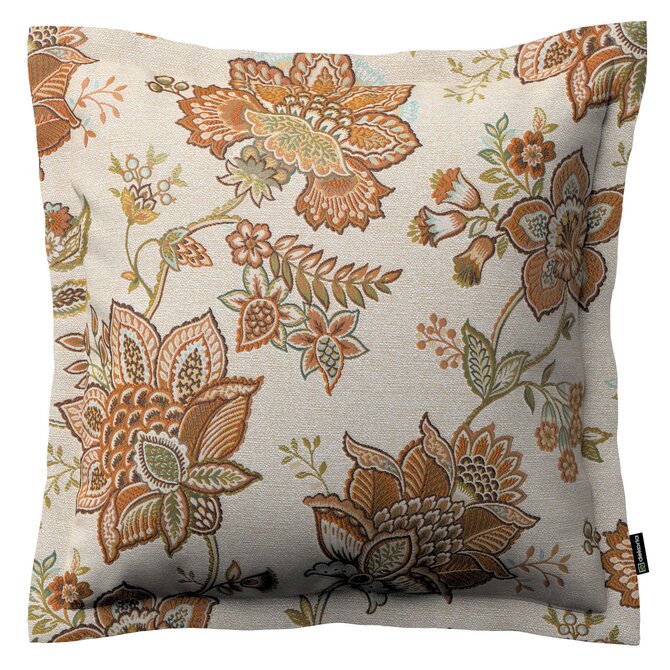 Dekoria Mona - potah na polštář hladký lem po obvodu, béžová, 45 x 45 cm, Intenso Premium, 144-27