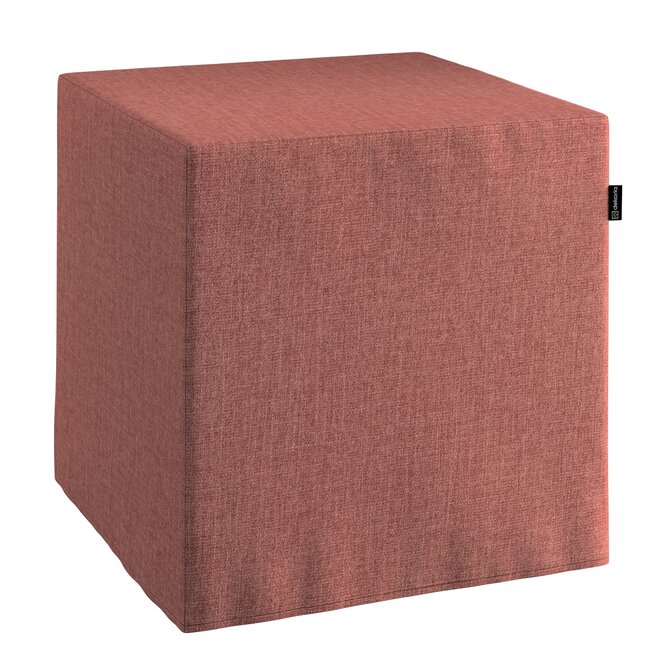 Dekoria Náhradní potah na sedák -kostka pevná, hnědá koňaková, kostka 40 x 40 x 40 cm, City, 704-84