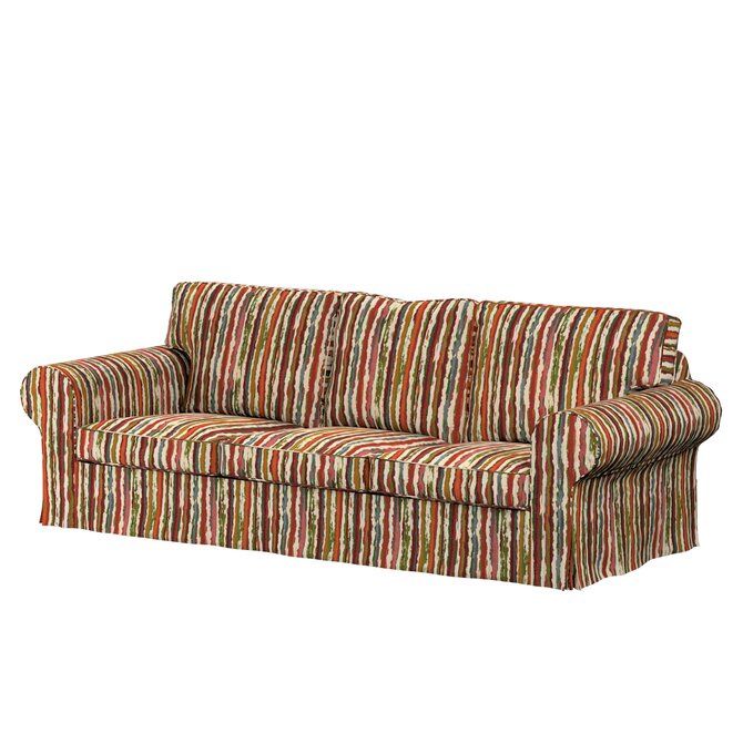 Dekoria Potah na pohovku IKEA  Ektorp 3-místná, nerozkládací, červeno-zelená, pohovka Ektorp 3-místná, nerozkládací, Cosy Home, 145-40