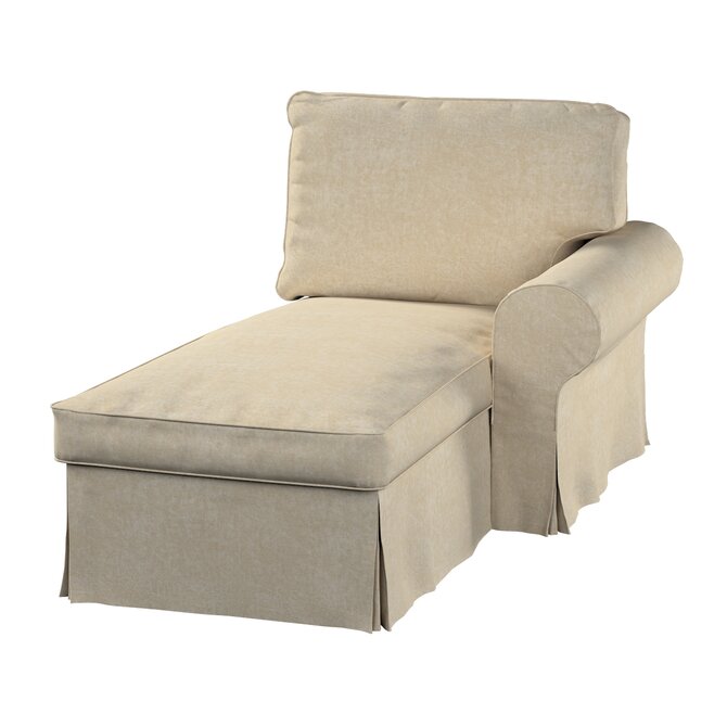 Dekoria Potah na lenošku Ektorp pravý, šedobéžová, lenoška Ektorp pravá, Chenille, 162-26