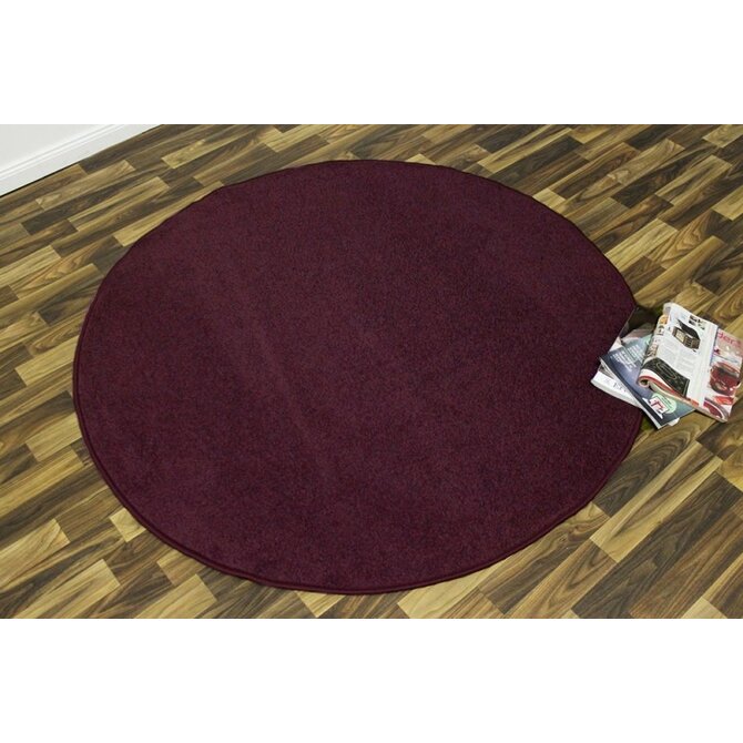 Hanse Home Collection koberce Kusový koberec Nasty 102368 Brombeer Violett kruh - 200x200 (průměr) kruh cm Fialová, Střední (80x160 - 164x240), Syntetický (umělý)