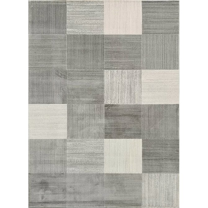 Berfin Dywany Kusový koberec Vals 8002 Grey - 200x290 cm Šedá, Velké (190x270 cm a větší), Syntetický (umělý)