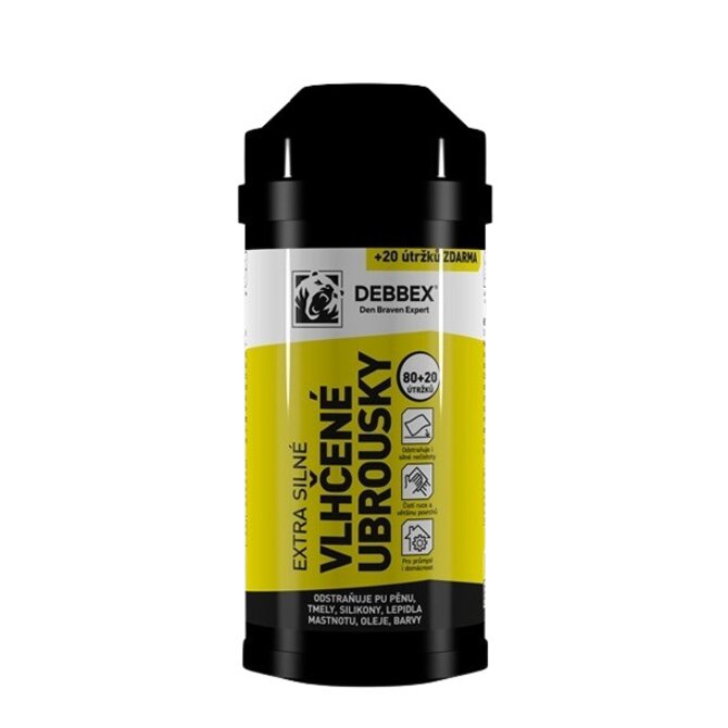 Extra silné vlhčené ubrousky - Kus Bílá