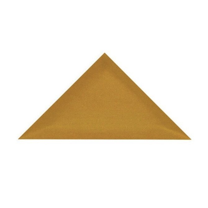 Čalouněný akustický panel nástěnný Riwiera 41 hořčicová trojúhelník - Trojúhelník 3x30 cm Žlutá, Syntetický (umělý)