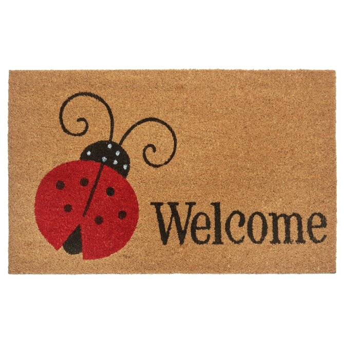 Hanse Home Collection koberce Rohožka Beruška  - na ven i na doma - 45x75 cm Hnědá, Malé (80x150 cm a menší)