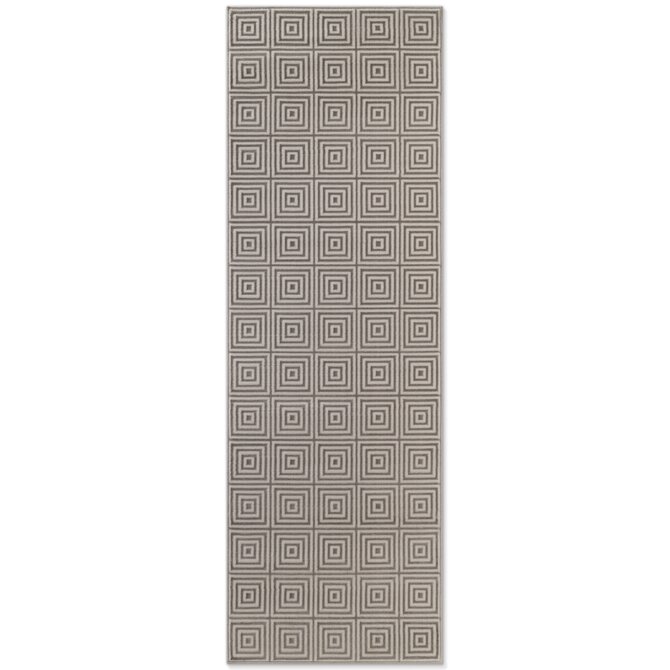 ELLE Decoration koberce Běhoun Perles  White Grey z kolekce Elle - 80x240 cm Šedá, Velké (190x270 cm a větší), Syntetický (umělý)