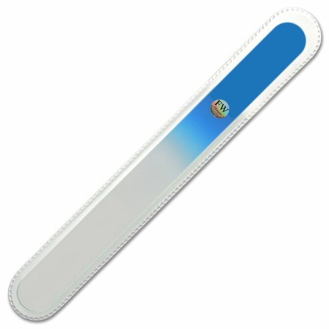FULGENT WORLD Velký skleněný pilník na nehty - modrý