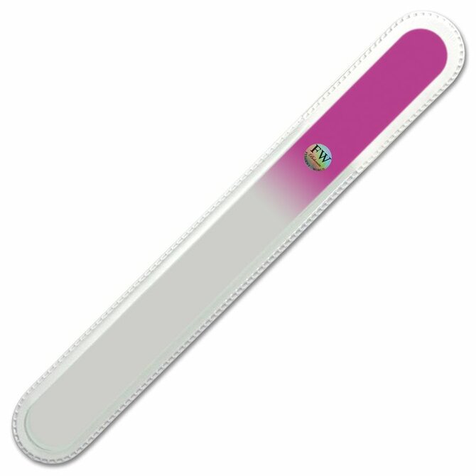 FULGENT WORLD Velký skleněný pilník na nehty - růžový