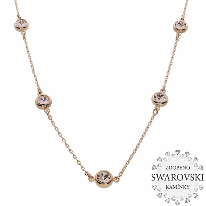 Náhrdelník SW rose gold Růžová