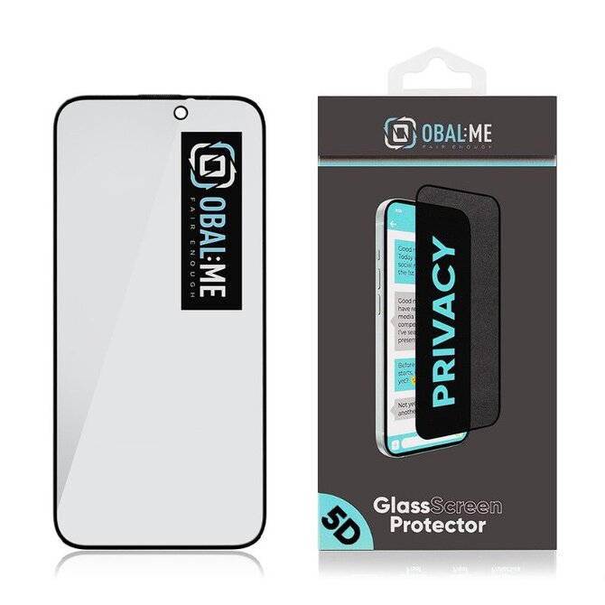 Privacy 5D Tvrzené Sklo pro Apple iPhone 15 Black