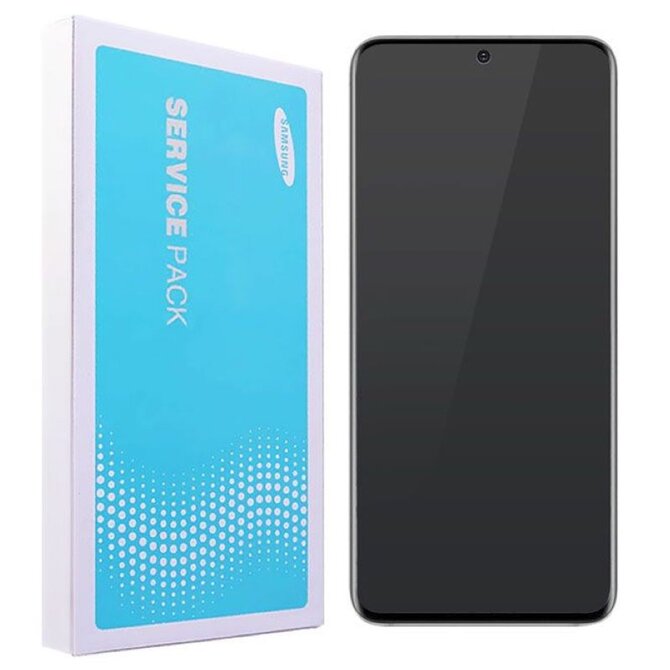 Samsung Galaxy S20 Ultra LCD G988 Amoled displej Cosmic Black včetně rámečku (Service Pack)