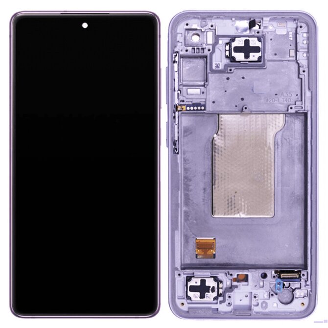 Samsung Galaxy A35 5G A356 LCD displej dotykové sklo včetně rámečku (Service Pack) lilac