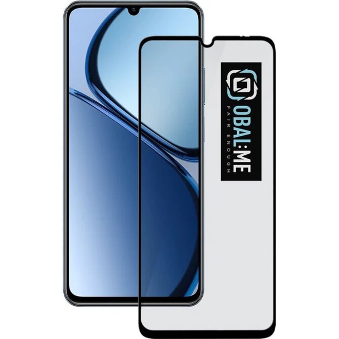 5D Tvrzené Sklo pro Realme C63 černé