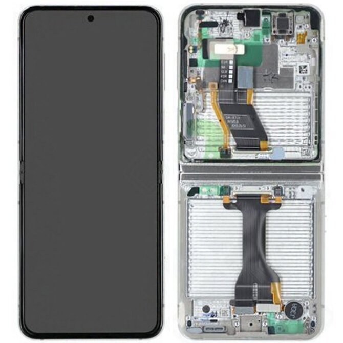 Samsung Galaxy Z Flip 5 F731B LCD displej dotykové sklo originální (Service Pack) vnitřní Cream