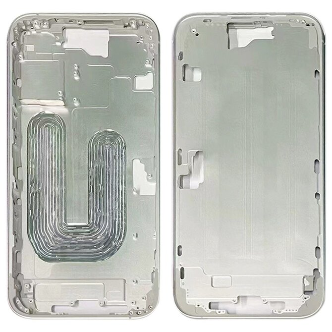 Středový rámeček housing iPhone 16 (bílý)