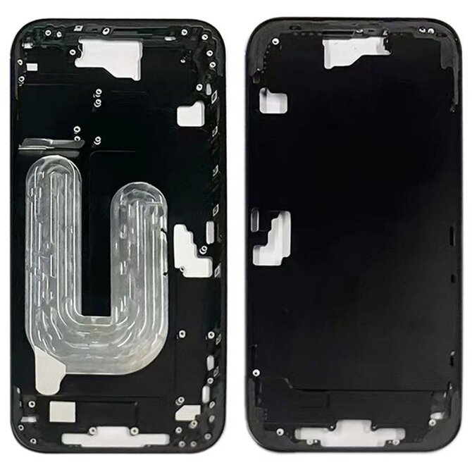Středový rámeček housing iPhone 16 (černý)