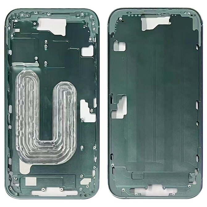 Středový rámeček housing iPhone 16 (modrozelený)