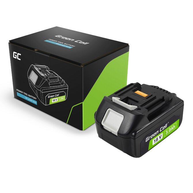 Baterie Green Cell  Makita 194205-3, BL1830, BL1840, BL1815, 194204-5, LXT400 18V 3000mAh Li-ion - neoriginální