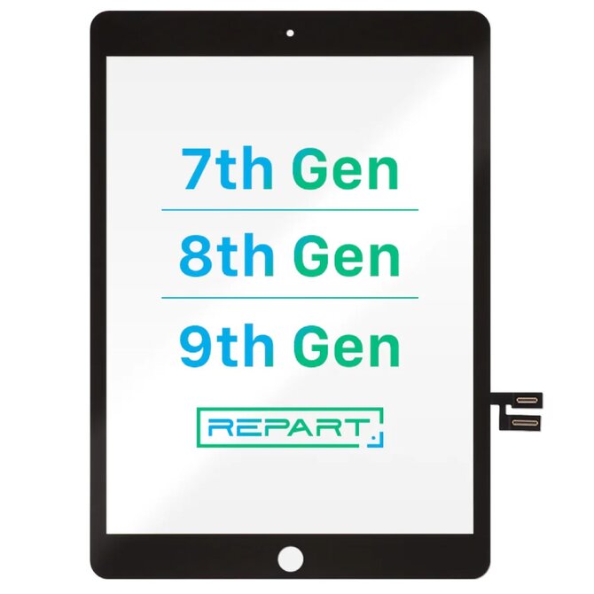 iPad 9. gen/8. gen/7. gen dotykové sklo REPART (černé)