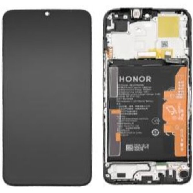 Honor X6a LCD displej dotykové sklo originální + baterie (Service Pack) Black