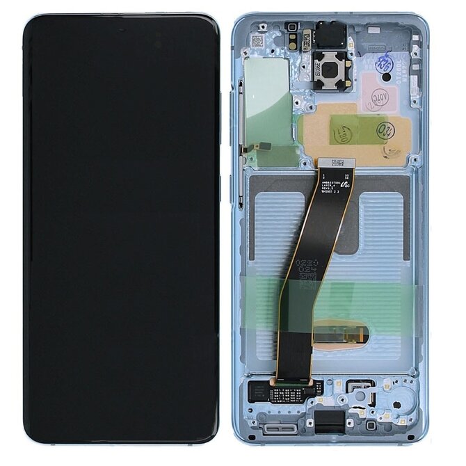 Samsung Galaxy S20 LCD G980/G981 Amoled displej včetně rámečku (Service Pack) Blue