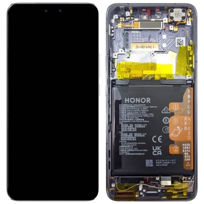 Honor Magic6 Pro LCD displej dotykové sklo originální + baterie (Service Pack) black