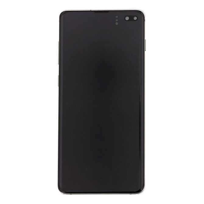 Samsung Galaxy S10 Plus Amoled LCD SWAP displej komplet včetně rámečku černý G975