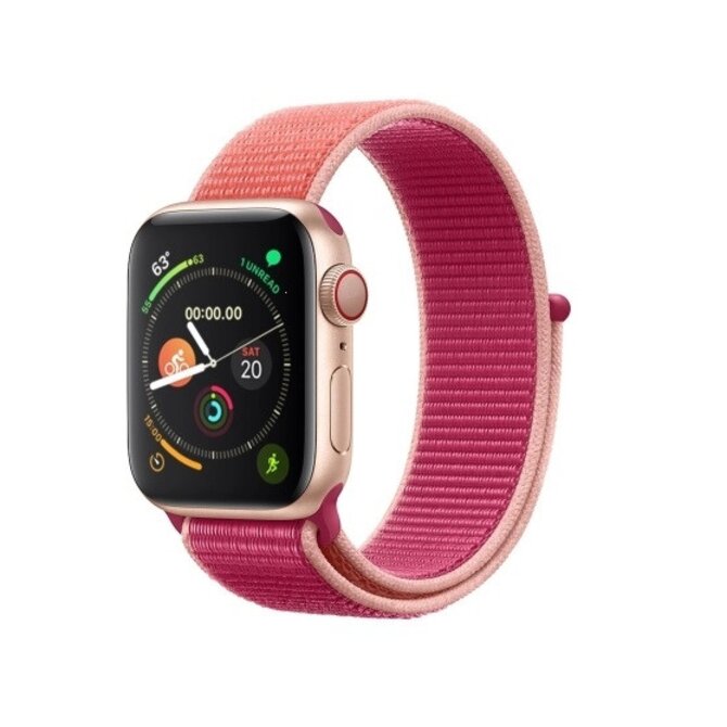 Nylon řemínek pro Apple Watch 42-45mm - pink