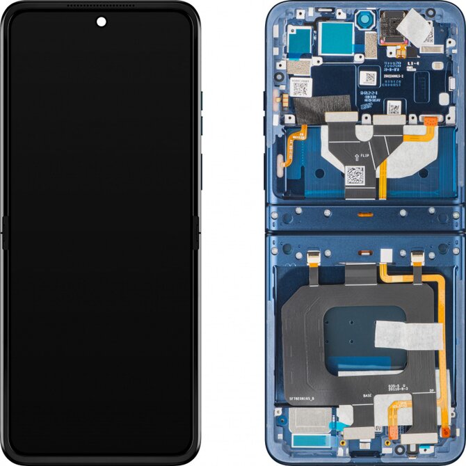 Motorola Razr 2025 / Razr 60 LCD displej dotykové sklo originální (Service Pack) vnitřní - Gibraltar Sea