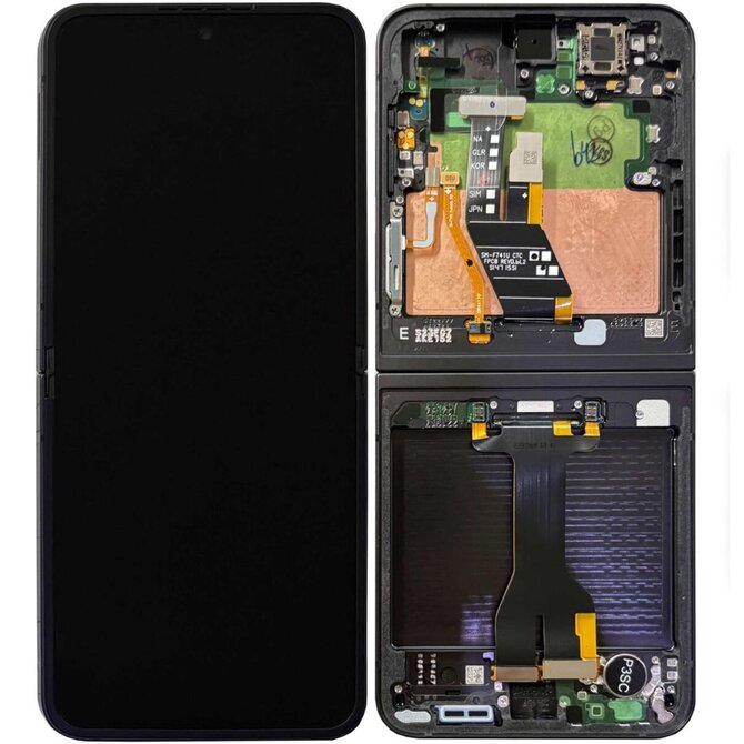 Samsung Galaxy Z Flip 6 F741 LCD displej dotykové sklo (Service Pack) vnitřní - Black