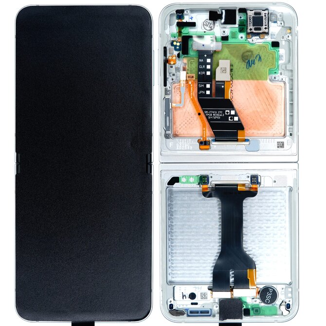 Samsung Galaxy Z Flip 6 F741 LCD displej dotykové sklo (Service Pack) vnitřní - White