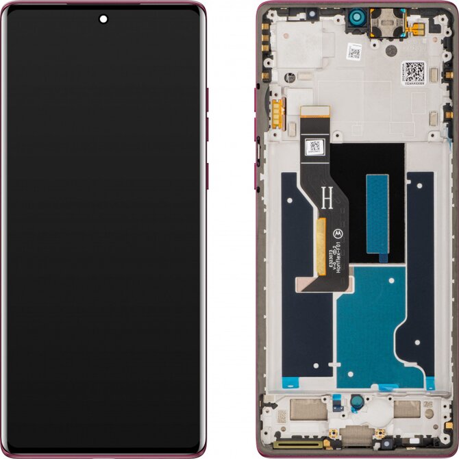 Motorola Edge 50 Fusion LCD displej dotykové sklo originální (Service Pack) Hot Pink