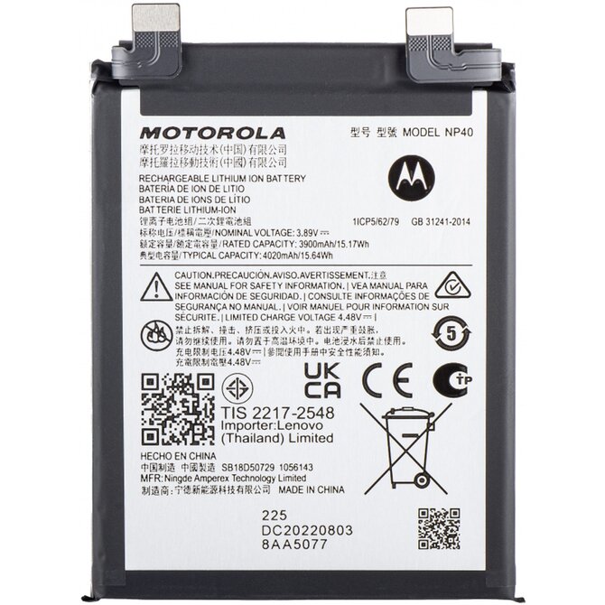 Baterie NP40 pro Motorola Edge 30 Neo XT2245-1 originální (Service Pack)