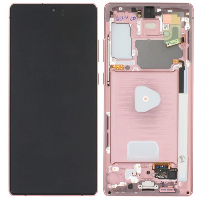 Samsung Galaxy Note 20 N980/N981 LCD displej dotykové sklo (Service Pack) Mystic Bronze