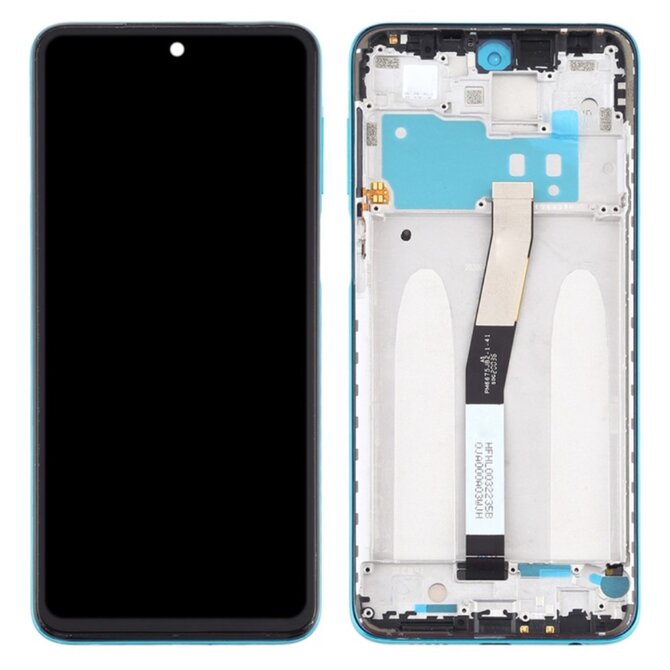 Xiaomi Redmi Note 9S / Note 9 Pro LCD displej dotykové sklo (včetně rámečku) modrý