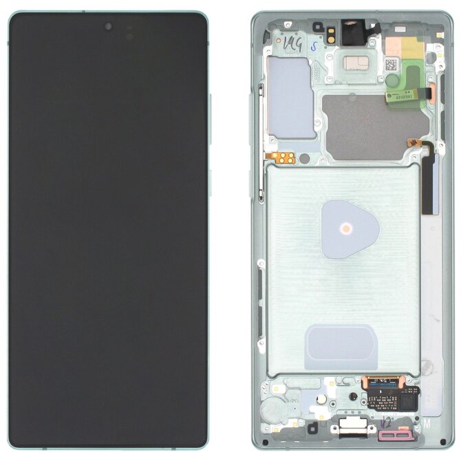 Samsung Galaxy Note 20 N980/N981 LCD displej dotykové sklo originální (Service Pack) Mystic Green