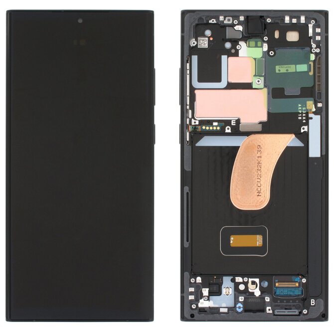 Samsung Galaxy S23 Ultra S918 LCD displej dotykové sklo originální (Service Pack) Graphite gray