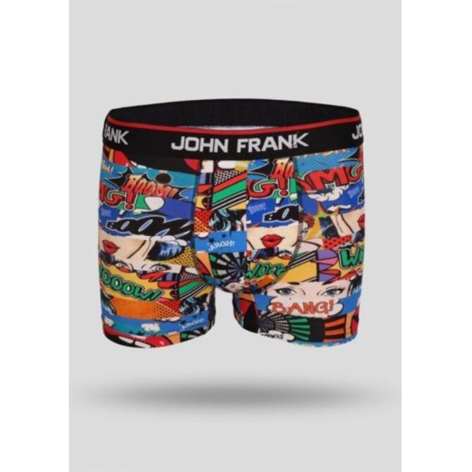 Pánské boxerky John Frank JFB100 Komiks Vícebarevný, XL