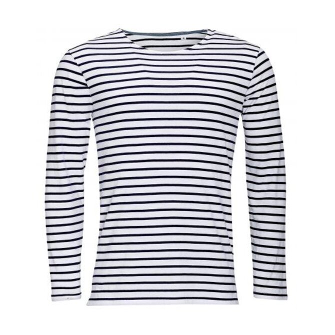 SOL'S MARINE MEN White / Navy Vícebarevný, S