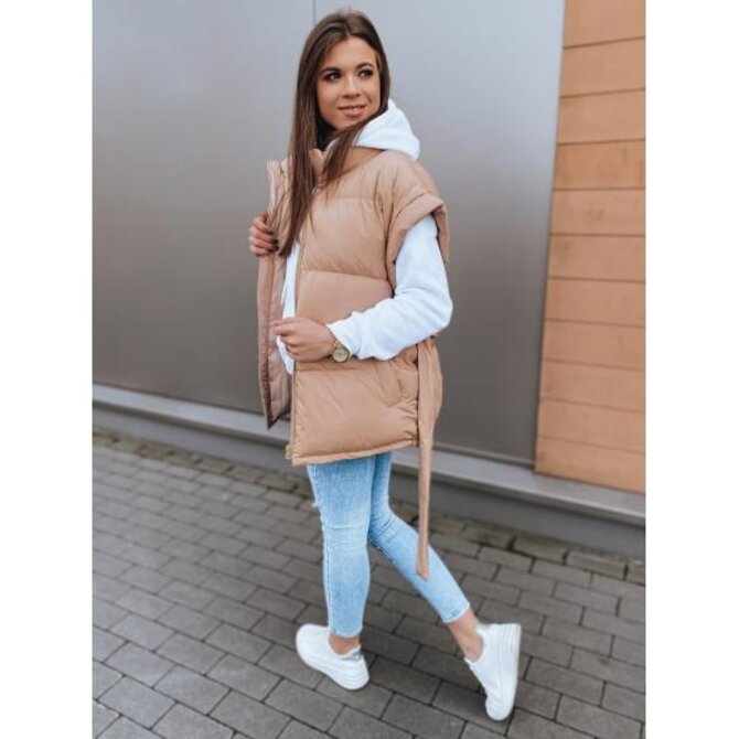 Dámská vesta JEAM béžová Béžová, M/L