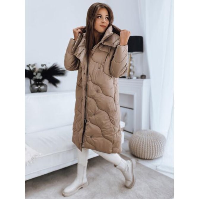 Dámský kabát EVERLY khaki Khaki, L