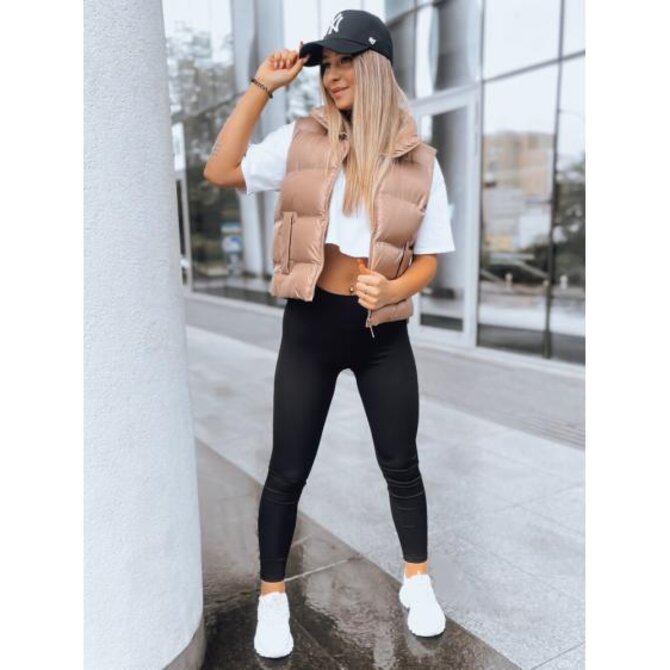 Dámské pruhované legíny JUST černé Černá, XL/XXL