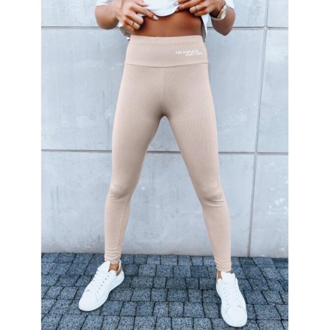 Dámské sportovní legíny SIMPLE LIFE velbloudí barva Karamelová, XL/XXL