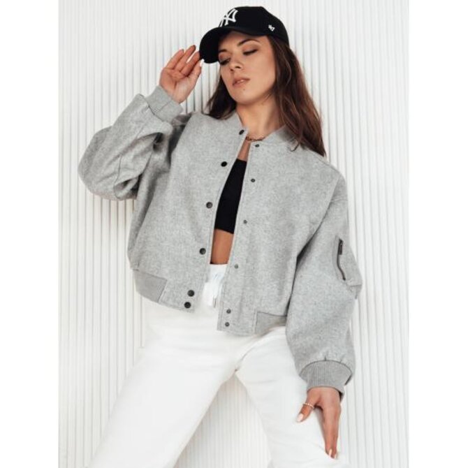 Dámská bunda bomber BONDAI šedá Světle šedá, Univerzální