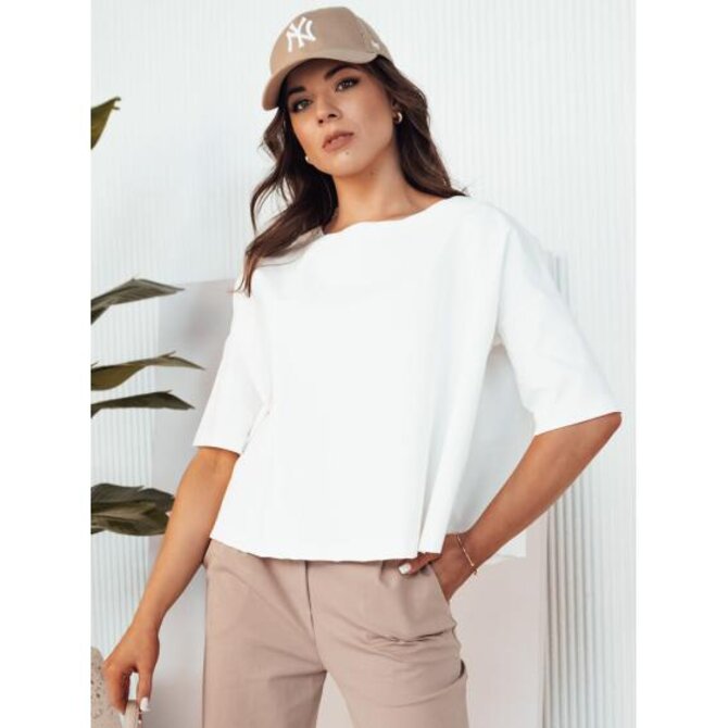 Dámská oversize halenka BULS ecru Bílá, Univerzální