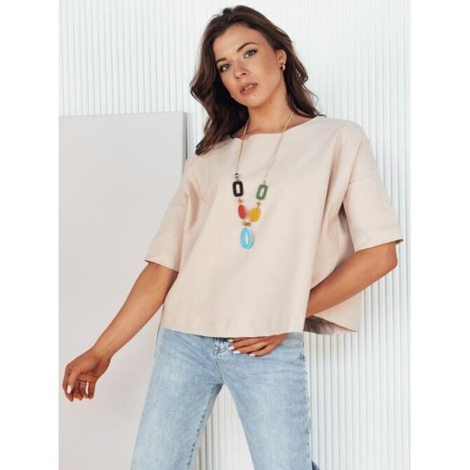 Dámská oversize halenka BULS béžová Béžová, Univerzální