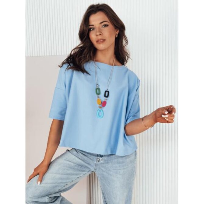 Dámská halenka oversize BULS modrá Světle modrá, Univerzální